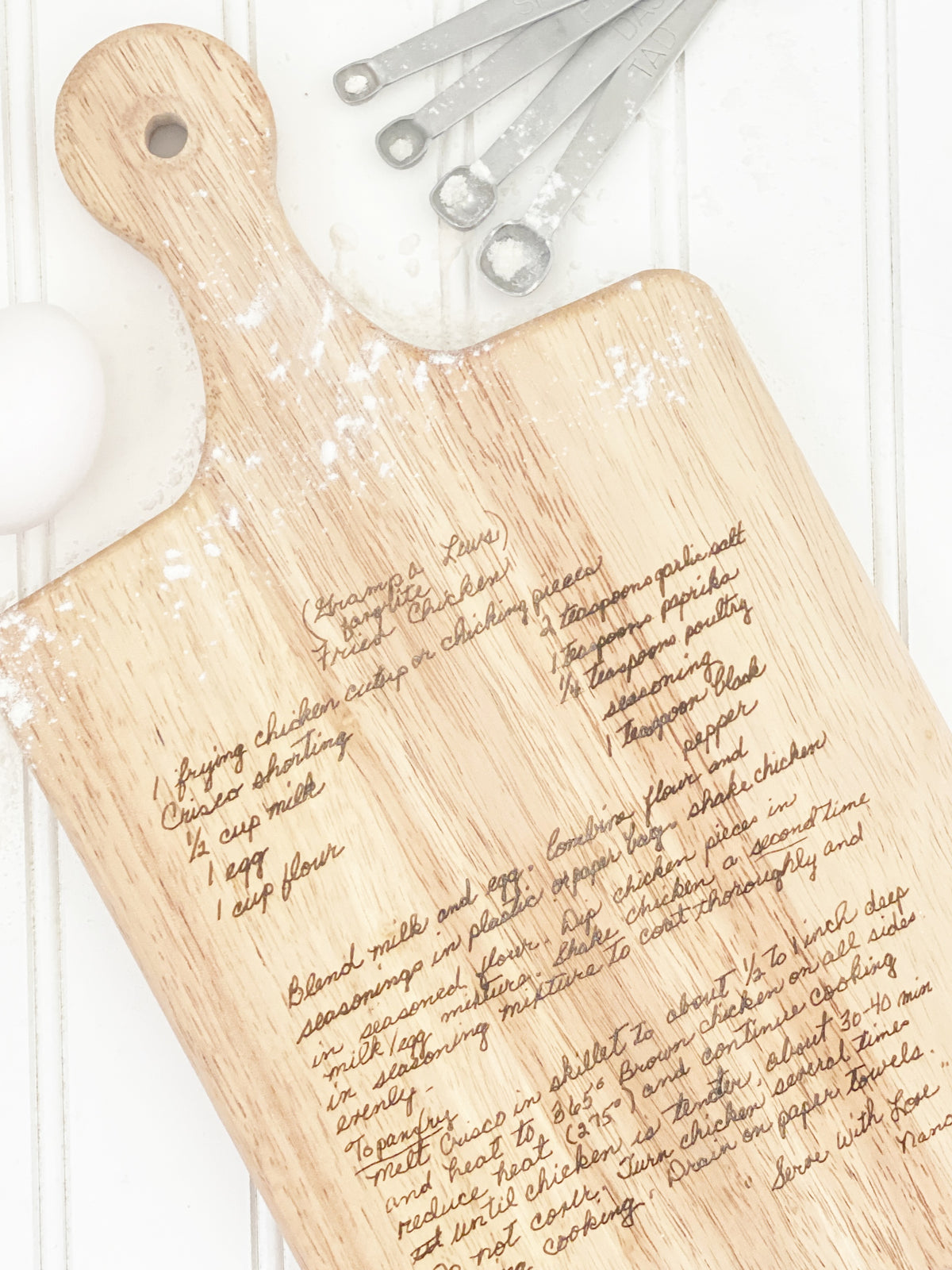 Family Recipe Board Clay Hill Custom Designs